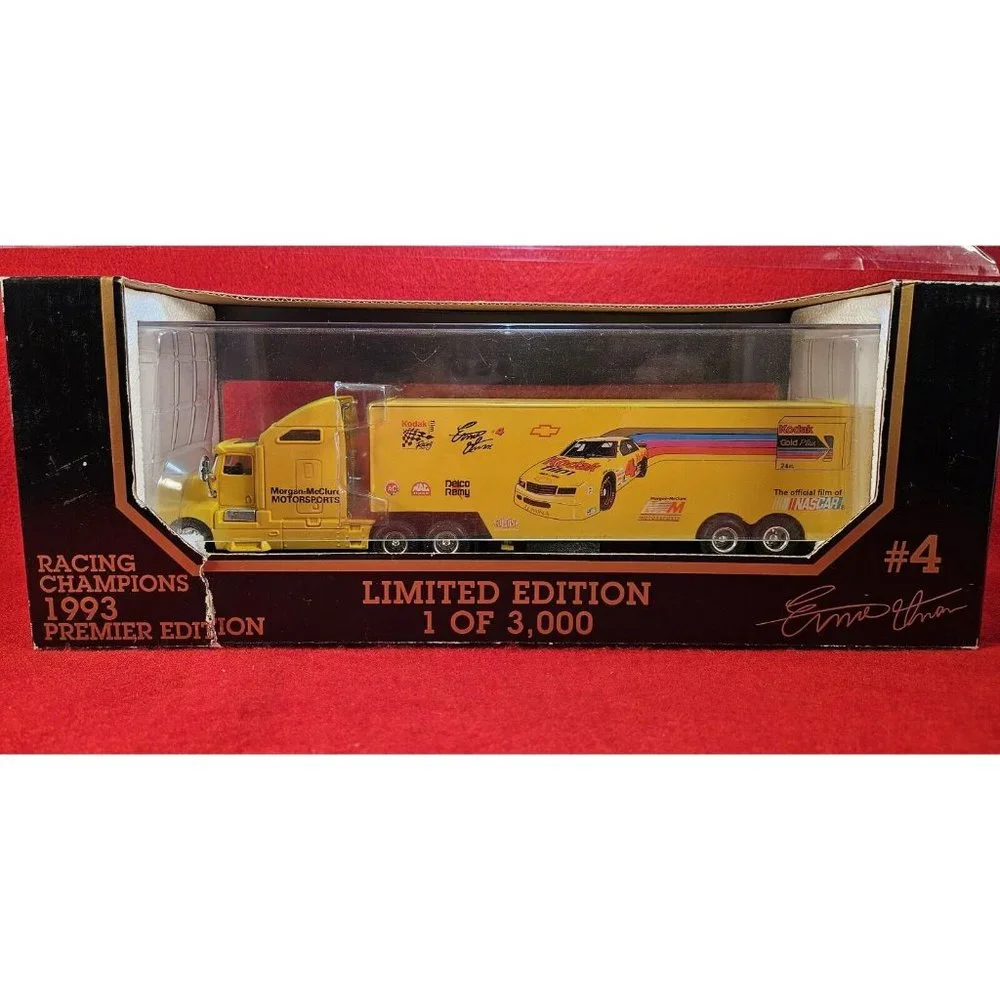 ERNIE IRVAN #4 NASCAR TRANSPORTER 1993 PREMIER LIMITED EDITION 1 OF 3,000 - NIB